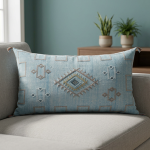 Cinturón Lumbar de Seda de Cactus en Color Azul Lavado - Product Image 1