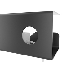 Nouveau support de gestion de câbles métallique mobile sous bureau pour multiprises et organiseur de câbles