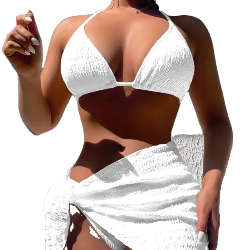 Sıcak satış artı boyutu mayo Beachwear mayo kadın mayo 2023 Bikini mayo ile örtbas