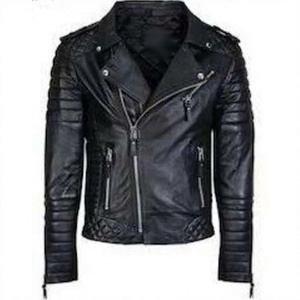 Veste de motard unisexe 100% cuir de mouton véritable, imperméable, coupe-vent, respirante, pour l'hiver, en tissu toile pour motards et cyclistes - Product Image 6