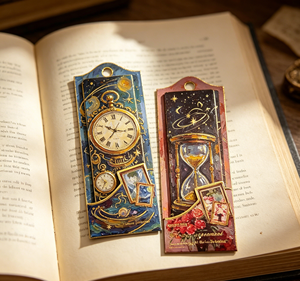 Marcapáginas de Papel con Impresión de Pintura al Óleo Impresionista Vintage, Diseño de Gato, Perro o Mascota, con Borla de Seda, Estilo <span class=keywords><strong>Monet</strong></span> y Van Gogh - Product Image 4