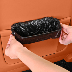 YECAI Luxus Auto-Mülleimer Kreativer Leder-Hängeorganizer für Rücksitz und Seitentür Multifunktionaler Universaler Behälter - Product Image 2