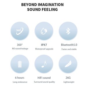 Auriculares Deportivos Inalámbricos de Conducción Ósea DG06, 29 Gramos, Ligeros, Flexibles, Resistentes al Agua IPX6, Auriculares Bluetooth - Product Image 2