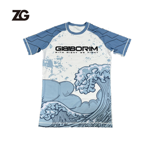 Arts martiaux porter personnalisé Jiu Jitsu MMA Shorts Rashguard ensemble séchage rapide hommes éruption garde combat grappin Shorts - Product Image 2