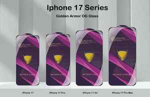 Golden Armor OG Vidrio templado para <span class=keywords><strong>iPhone</strong></span> 17 Air 16 15 14 13 Pro Max <span class=keywords><strong>12</strong></span> <span class=keywords><strong>Mini</strong></span> 11 Pro XR XS MAX Protector de pantalla completa curvo grande - Product Image 6