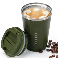Tasse à café thermique à couvercle à vis en acier inoxydable 350 ml/500 ml/304 ml par sublimation/gobelet à café/tasse de voyage en voiture avec logo