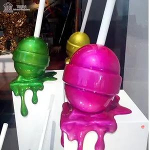 Hot Koop Glasvezel Lollipop Sculptuur Hars Lolly