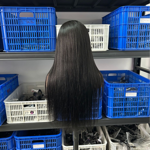 Giá rẻ bán buôn cơ thể sâu sóng thẳng HD ren phía trước Tóc Giả chồn Brazil Trinh Nữ tóc 13x4 phía trước Tóc Giả 360 HD ren Tóc Giả Nhà cung cấp - Product Image 2