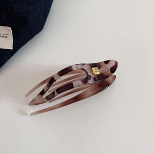 Grande pince à cheveux géométrique en forme de bec de canard et épingle à cheveux en plastique pour femme, accessoires de mode pour les fêtes - Product Image 2