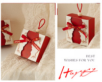 Senior ins Twin Blumen bogen Hand Hochzeit Dekoration Geschenk box