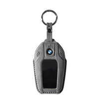 Étui de protection pour clé de voiture en Alcantara Premium Xingcong, remplacement de la coque de clé pour BMW Série 3/4/5/6/7 X3 X5 X6 Z4
