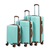 Maßgefertigtes 3-teiliges ABS Luxus-Spinner-Reisekofferset 18/22/26 Zoll Wasserdicht mit Weichem Griff Polyester-Futter Unisex