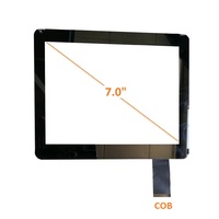Panel Táctil Capacitivo de Vidrio Multitáctil de 10 Puntos, Resistente al Agua, de 7.0 Pulgadas, para Uso Industrial, Fabricación Directa ODM OEM, MOQ Bajo, Personalizable