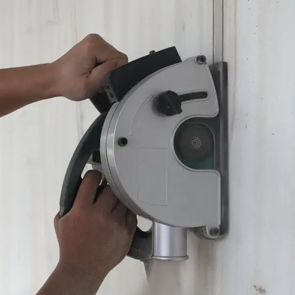 Chasseur de mur automatique Chasseur de mur en béton portable avec cutter Wall Chaser Machine
