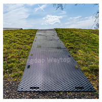Tapis de sol en polyéthylène haute densité WAYTOP 4x8 pieds, protection temporaire du sol pour chantier de construction en HDPE