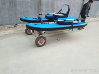 Bateau gonflable de pêche avec siège, nouveau design, 9 pieds, bleu