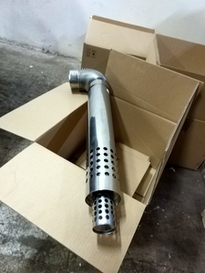 Chimney en acier inoxydable 100/60 mm, <span class=keywords><strong>tuyau</strong></span> d'échappement coaxial pour cuisinière à <span class=keywords><strong>gaz</strong></span>, <span class=keywords><strong>chaudière</strong></span> à <span class=keywords><strong>gaz</strong></span> murale - Product Image 2