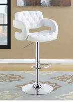 Ensemble de 2 tabourets de bar au design moderne, siège rembourré en similicuir de luxe, hauteur réglable, pivotant, pour comptoir, salon, structure en métal