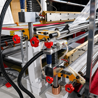Machine de fabrication de sacs à fond soufflé OEM en gros avec alimentation automatique du film, comptage automatique et arrêt de sécurité pour usine de sacs vierges en PE