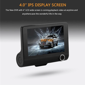 Camera Hành Trình Thông Minh 4 Inch 720P Giá Xuất Xưởng Máy Ghi Hình DVR Xe Hơi Ba Ống Kính Nhìn Đêm WDR Hộp Màu Đen - Product Image 5