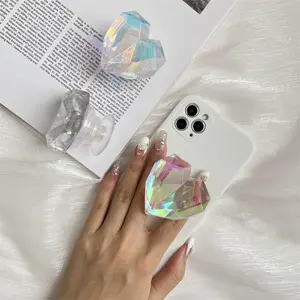 Yaratıcı moda 3D aşk payetli evrensel telefon parmak tutucu standı tembel iPhone braketi cep telefonu aksesuarları
