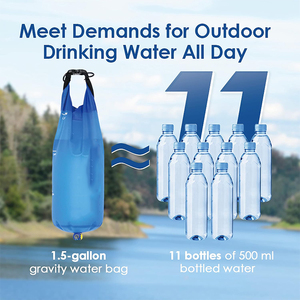 Bolsa de Almacenamiento de Agua de TPU de 10L con Logotipo Personalizado, con Tubo para Beber, Equipo de Supervivencia para Camping y Senderismo - Product Image 3
