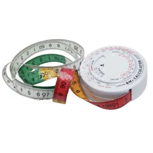 BMI measurement tape Color fiber ruler Custom Logo Sewing Tailor Tape Measure Soft Cloth Measuring Ruler