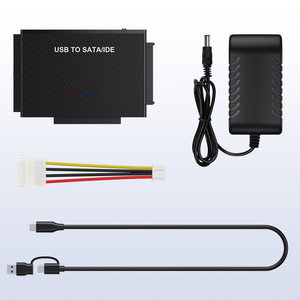 Adaptador convertidor USB a SATA IDE con fuente de alimentación para transferencia y copia de seguridad de datos de discos duros - Product Image 2