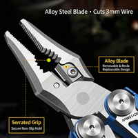 Pince multifonction en acier inoxydable, outil pliable portable EDC pour le camping, la randonnée, la survie en cas d'urgence