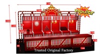 Équipement de jeu d'attraction certifié, structure en acier robuste, combinaison interactive commerciale pour adultes et enfants, idéal pour les locations d'événements et de fêtes