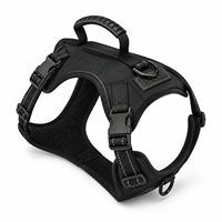 Harnais tactique pour grands chiens, robuste, anti-traction, gilet militaire K9 pour chien de travail avec poignée, anti-évasion, respirant, tailles S à XL