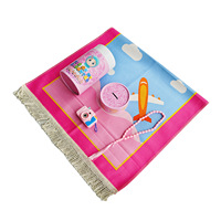 Tapis de prière islamique léger et portable pour enfants, ensemble de tapis de prière islamique pour enfants