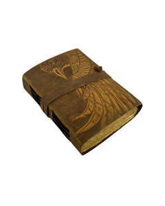 Eagle Embossed Leather Journal Handmade Vintage Spell Book of Shadows Softcover notebook <b>with</b> strap <b>lock</b> witch Travel <b>Diary</b> - Product Image 6