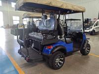 Voiturette de golf électrique de luxe 1-2 places, tout-terrain, avec batterie au lithium, pour les vacances