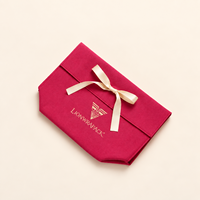 Ensemble de pochettes et de sacs cadeaux en velours de luxe LIONWRAPACK |   Emballage en daim avec logo personnalisé, vente en gros
