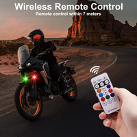 Feux stroboscopiques LED RGB pour voiture, feux de position LED sans fil pour moto, accessoires d'éclairage d'avertissement pour avions, hélicoptères