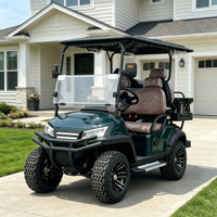 Voiturette de golf électrique Rainbow 72V Lithium 4 places 7kw, couleurs extérieures et intérieures personnalisables, panier arrière grande capacité