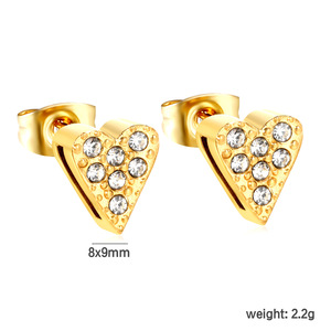 Ason Rhinestone Horseshoe U Shape Stud <b>Earrings</b> For Women Party Fashion Jewelry Stainless Steel Ear <b>Posts</b> - Product Image 5