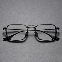 Firstsense Nouveauté Lunettes de vue pour hommes avec monture en alliage, lunettes de créateur à monture carrée, style simple, lunettes pour hommes, logo personnalisé