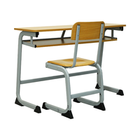 Meubles d'école modernes de haute qualité, ensemble de tables et de chaises doubles pour étudiants