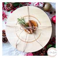 Boîte ronde en bois de haute qualité pour la nourriture de cadeau