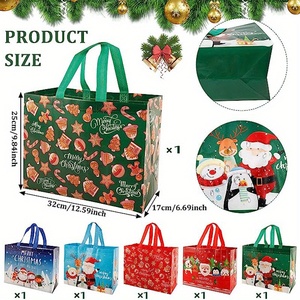 Sac fourre-tout réutilisable pour enfants, motif dessin animé, en tissu non tissé PP écologique, avec logo personnalisé imprimé, taille moyenne, avec poignées et bandoulière - Product Image 3