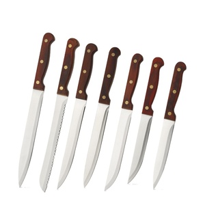 Cuchillos de cocina de mango de madera duraderos personalizables, <span class=keywords><strong>gran</strong></span> valor, venta al por mayor - Product Image 1