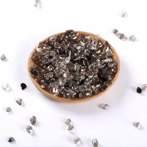 Vente en gros de copeaux de quartz fumé foncé naturel, pierres concassées et polies pour ornement Feng Shui, décoration d'aquarium, en vrac, livraison rapide - Product Image 1