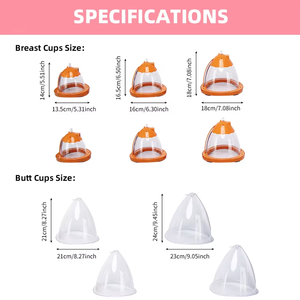 Appareil de <span class=keywords><strong>massage</strong></span> mammaire pour femmes, pour l'agrandissement des seins et des mamelons, avec fonction ventouses - Product Image 4