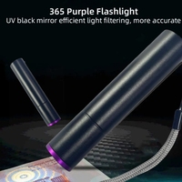 Linterna UV de Luz Blanca y Púrpura Recargable, Mini Linterna Portátil para Identificación, Detección de Mascotas, Pruebas Prácticas, Linterna Púrpura
