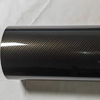 Film autocollant en fibre de carbone 2D 3D 4D 5D haute qualité, adhésif sans bulles, vinyle PVC brillant pour décoration intérieure de voiture