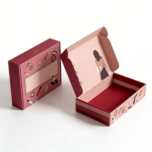 Boîtes d'expédition en carton recyclable avec laminage brillant personnalisées pour les produits de beauté et de bijouterie - Product Image 4