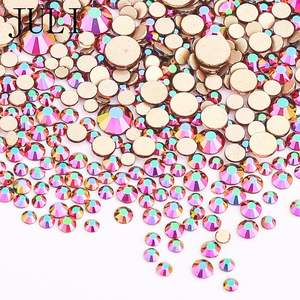 Strass en cristal de verre pour vêtements, vente en gros, Strass de haute qualité Non correcteurs de taille mixte - Product Image 1