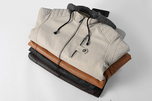 Chaqueta de Motocicleta de Forro Polar Grueso para Hombre, Venta al por Mayor, OEM ODM, Chaqueta Cortavientos de Moda con Capucha - Product Image 6